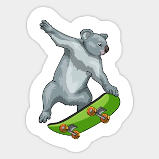 Koala Skater Skateboard Sports Sticker